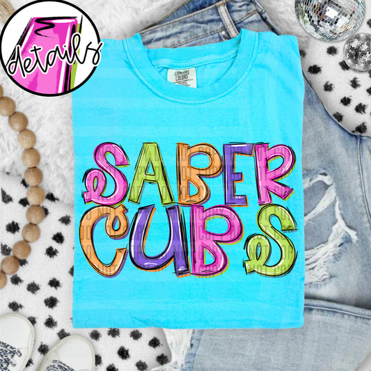 DOODLE COLORFUL SABERCUBS