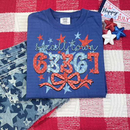 SMALL TOWN 63367 RED WHITE & BLUE