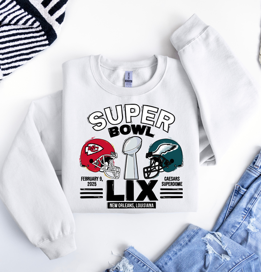 Super Bowl LIX Chiefs VS Eagles Black