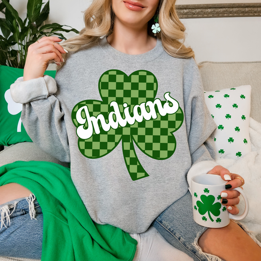 Indians Four Leaf Clover Green