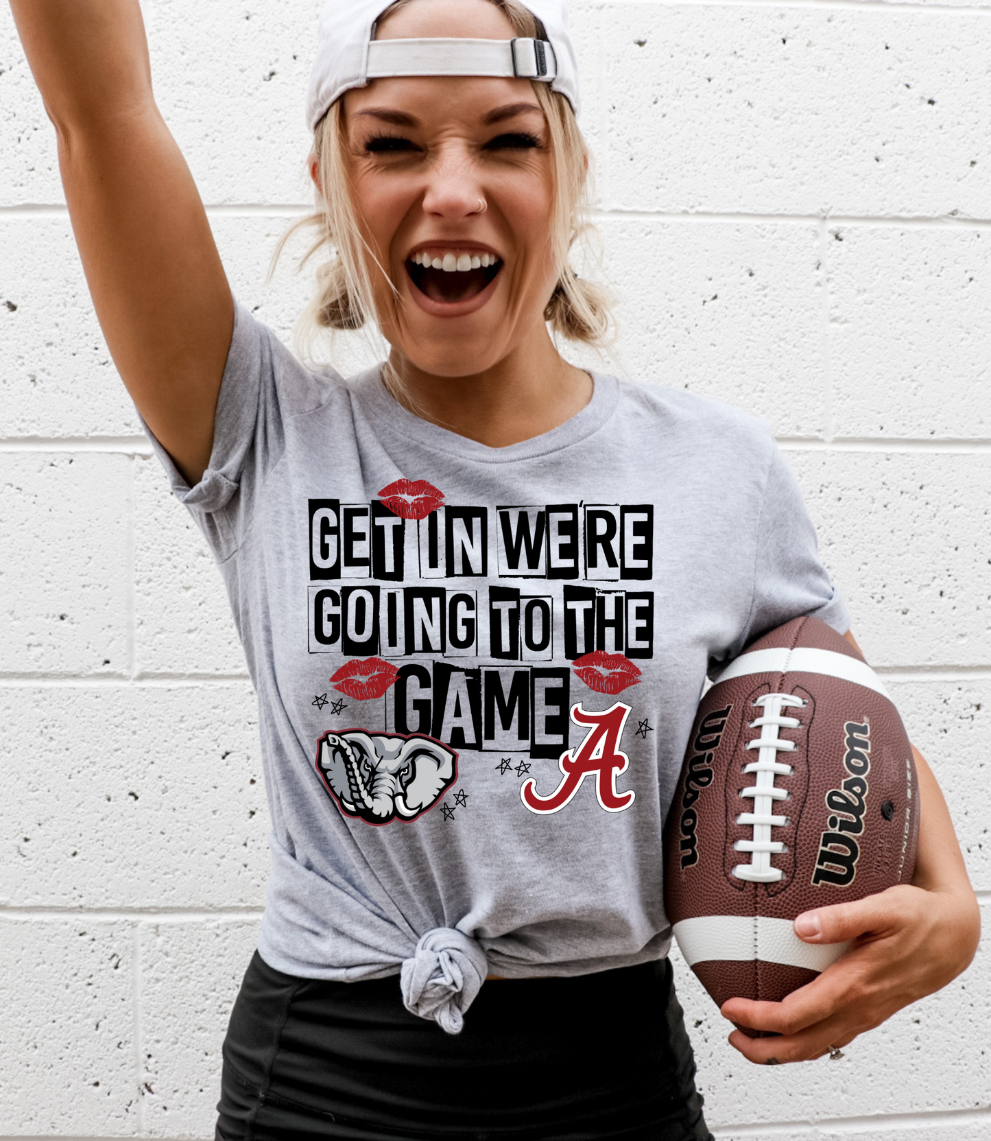 Get in were going to the game- Alabama