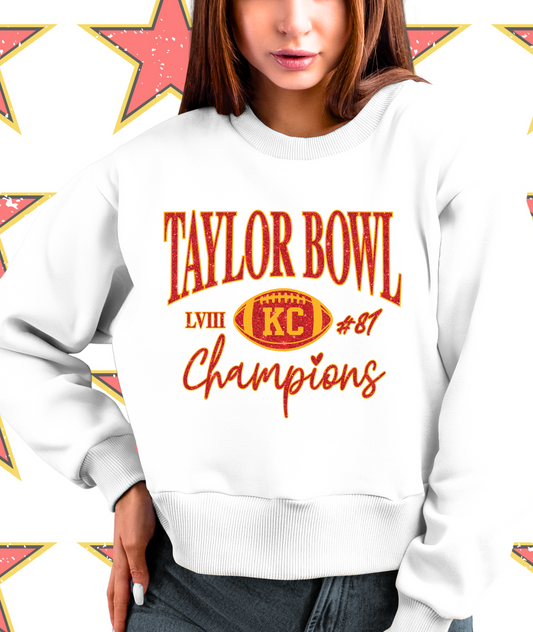 Taylor Bowl Champions LVIII #87 RED GLITTER/GOLD