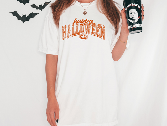 Happy Halloween - orange letters