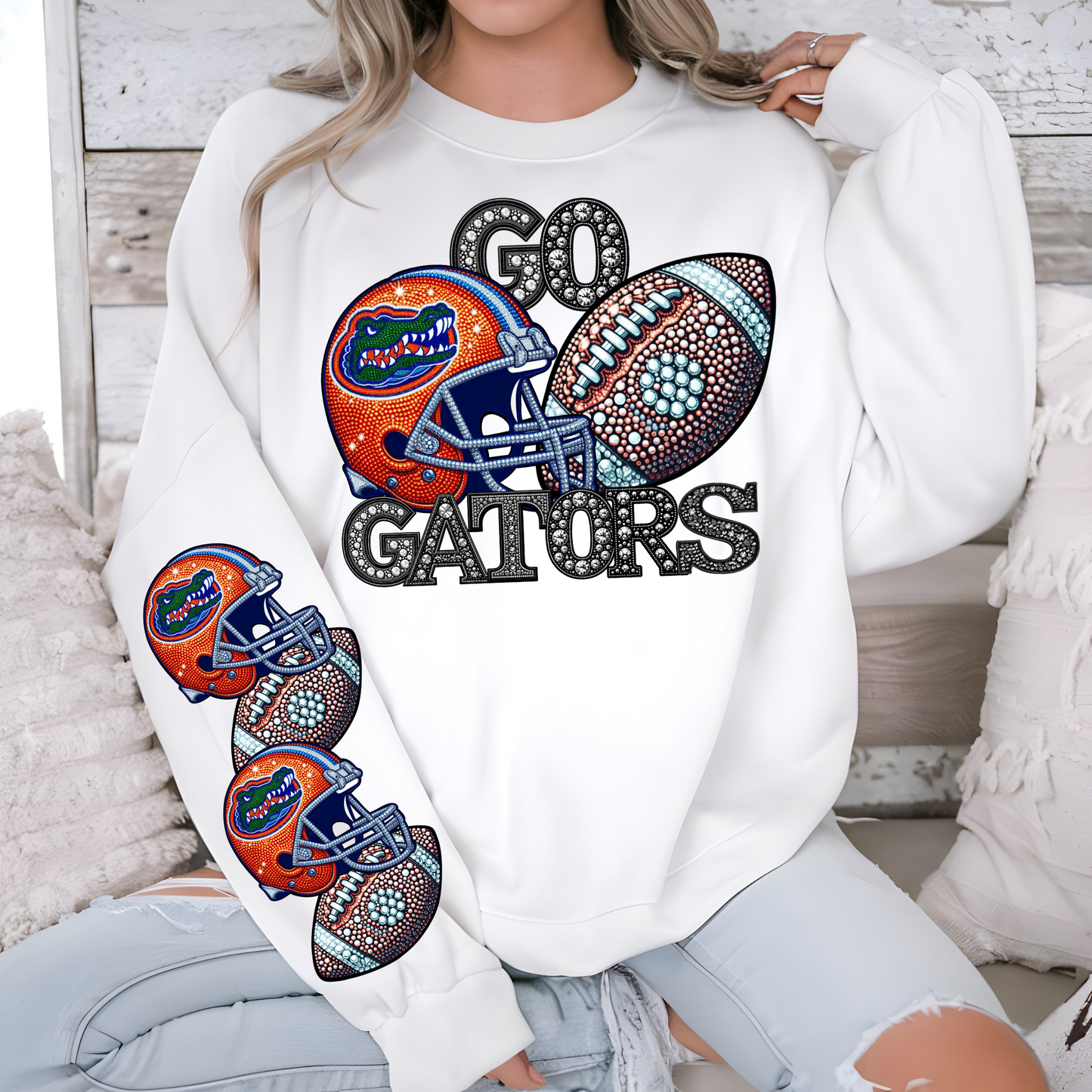 Diamond Studded - GATORS - CHEST