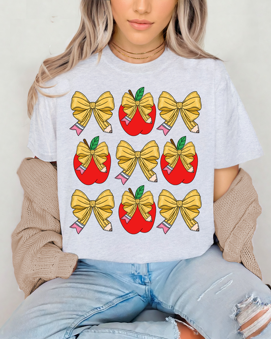 Pencil Bows And Apples