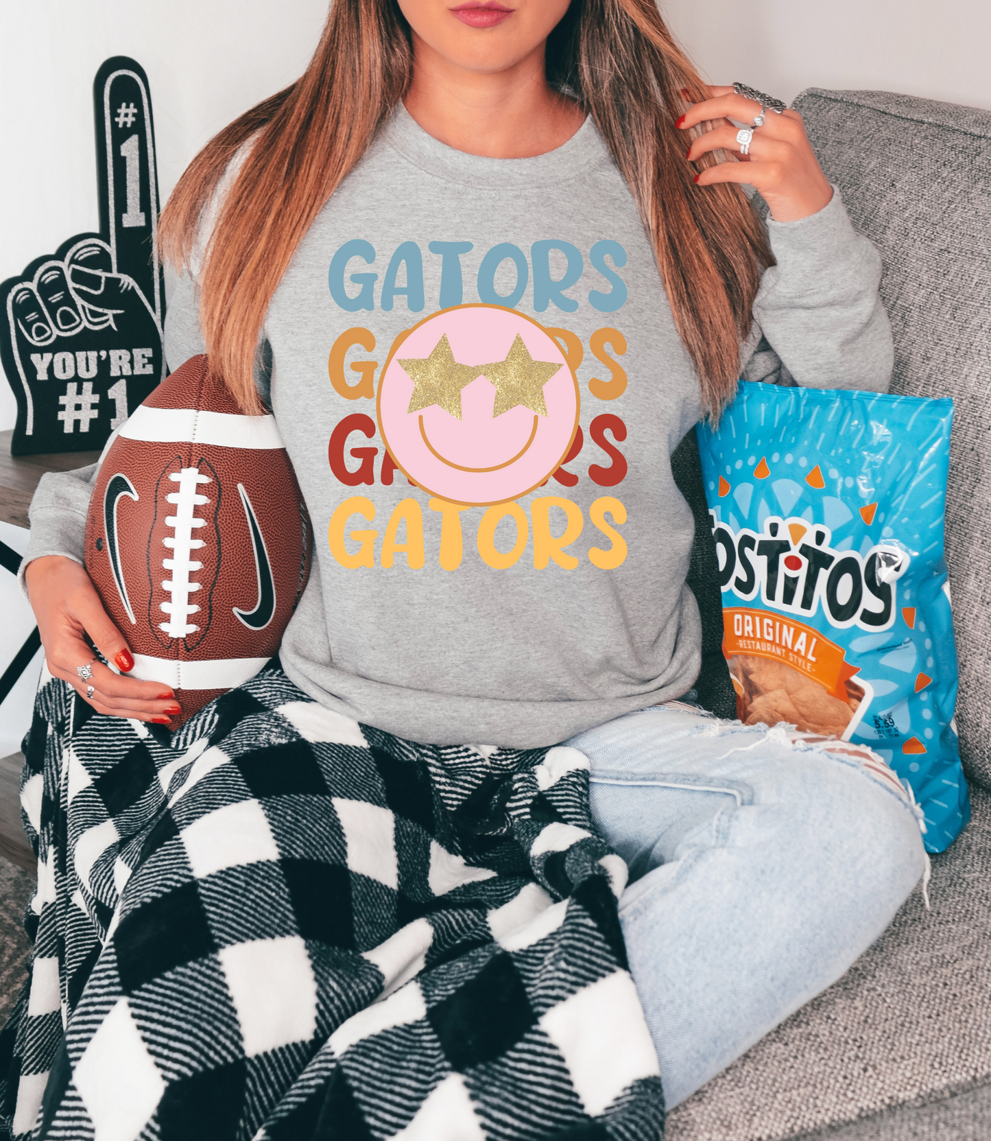 Gators with smiley - multicolored