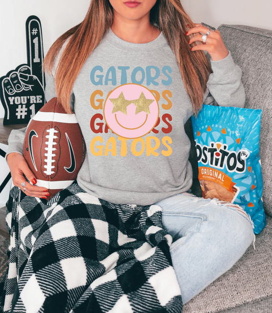 Gators with smiley - multicolored