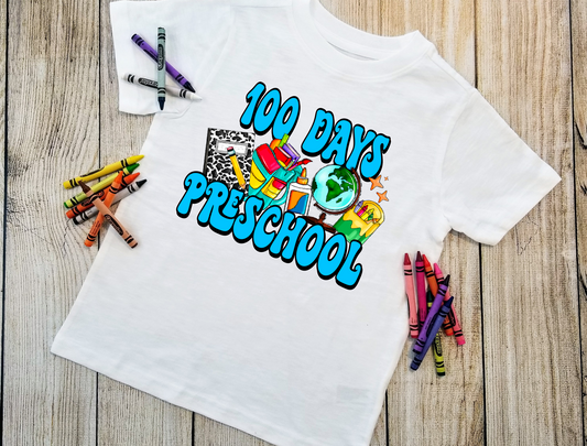 100 Days Preschool – BLUE
