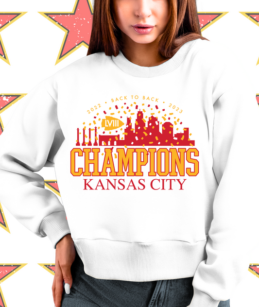 2022 Back To Back 2023 Champions Kansas City GOLD/RED