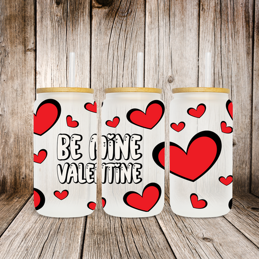 Be Mine Valentine RD/BLK Hearts - UV Libby Wrap