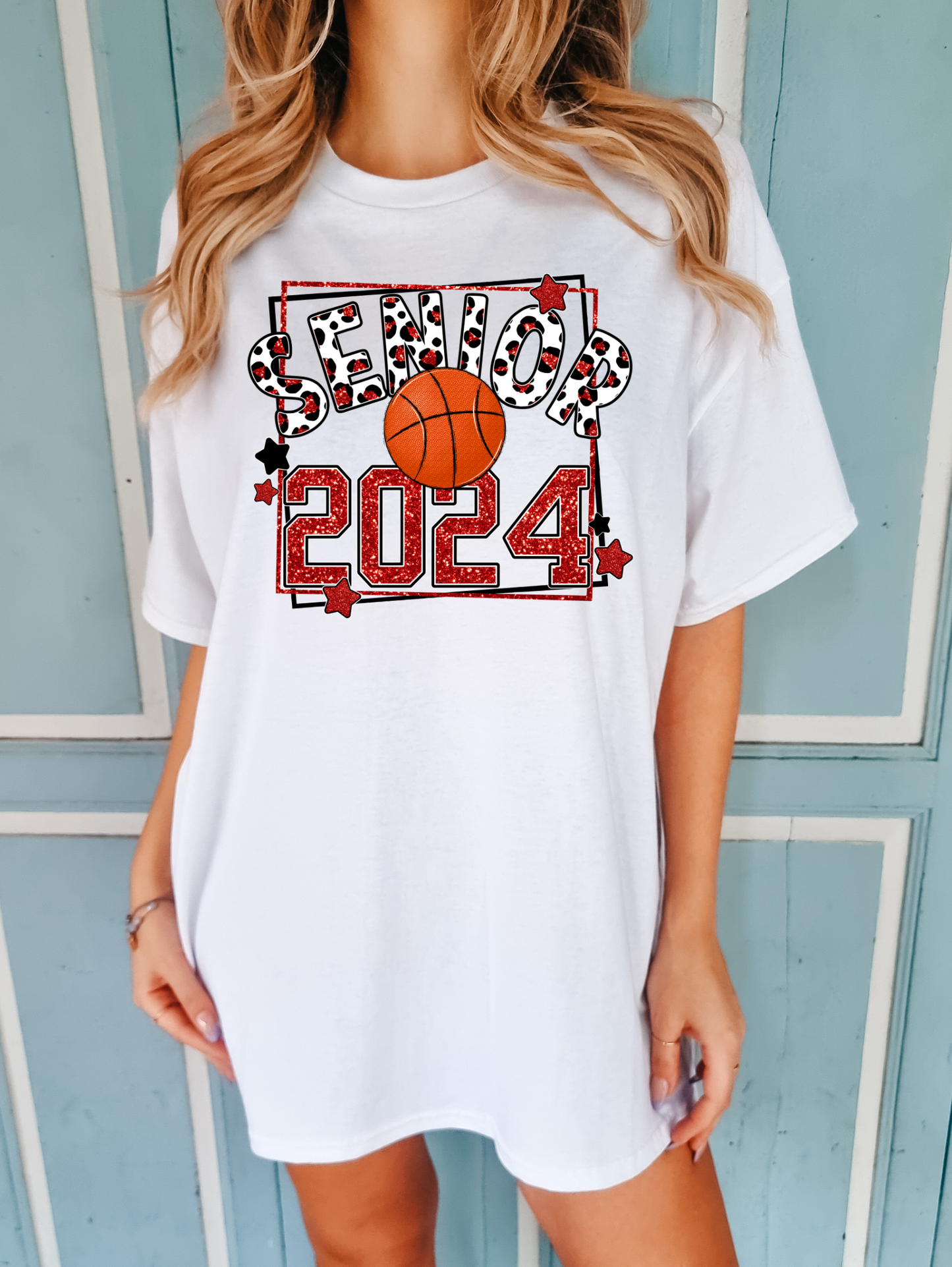 Senior 2024 - red with basketball