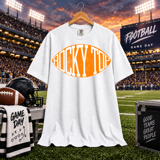 Football Typography Rocky Top