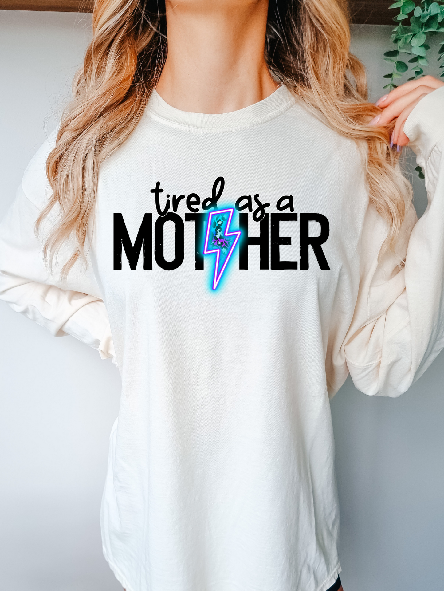 Tired as a mother, blue lightning