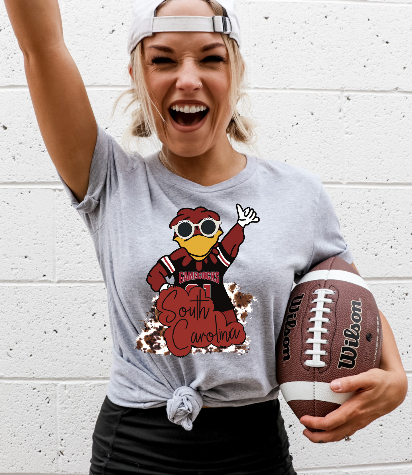 South Carolina mascot-cow print
