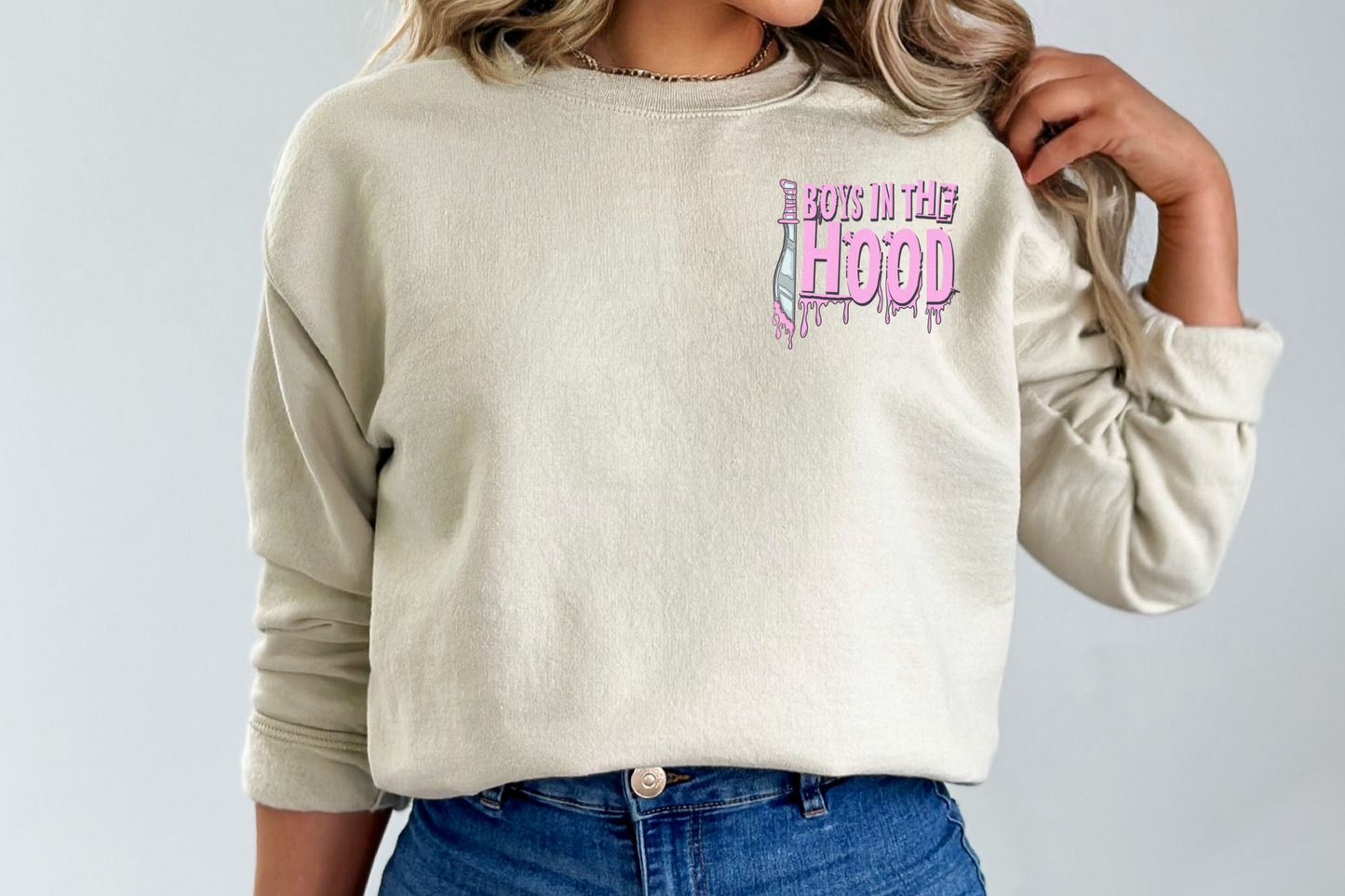 Boys in the hood pink drip