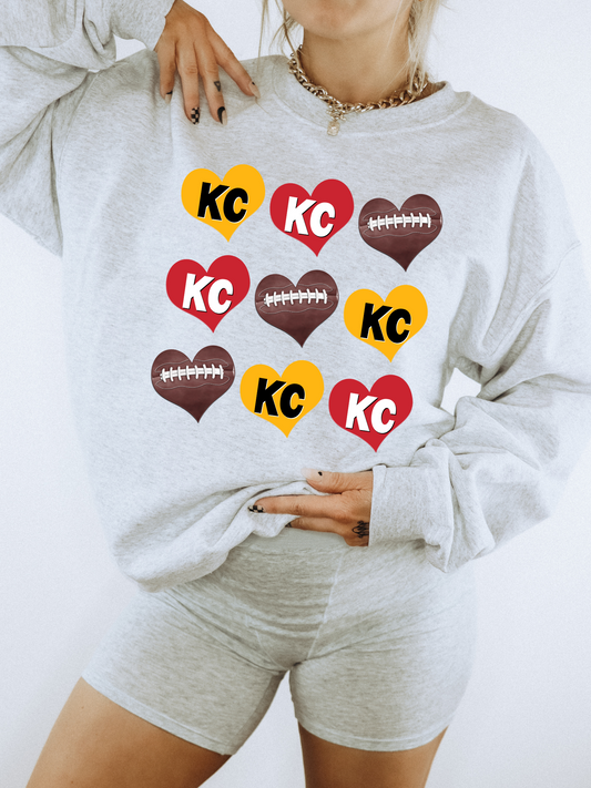 KC-Hearts and Footballs