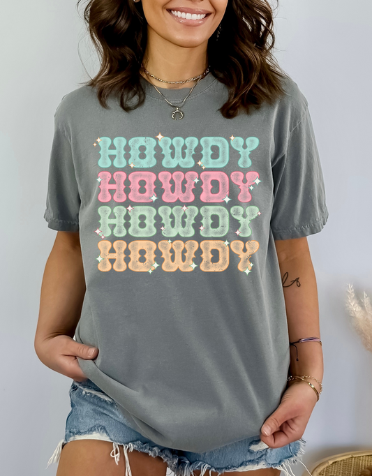 Howdy- multicolored