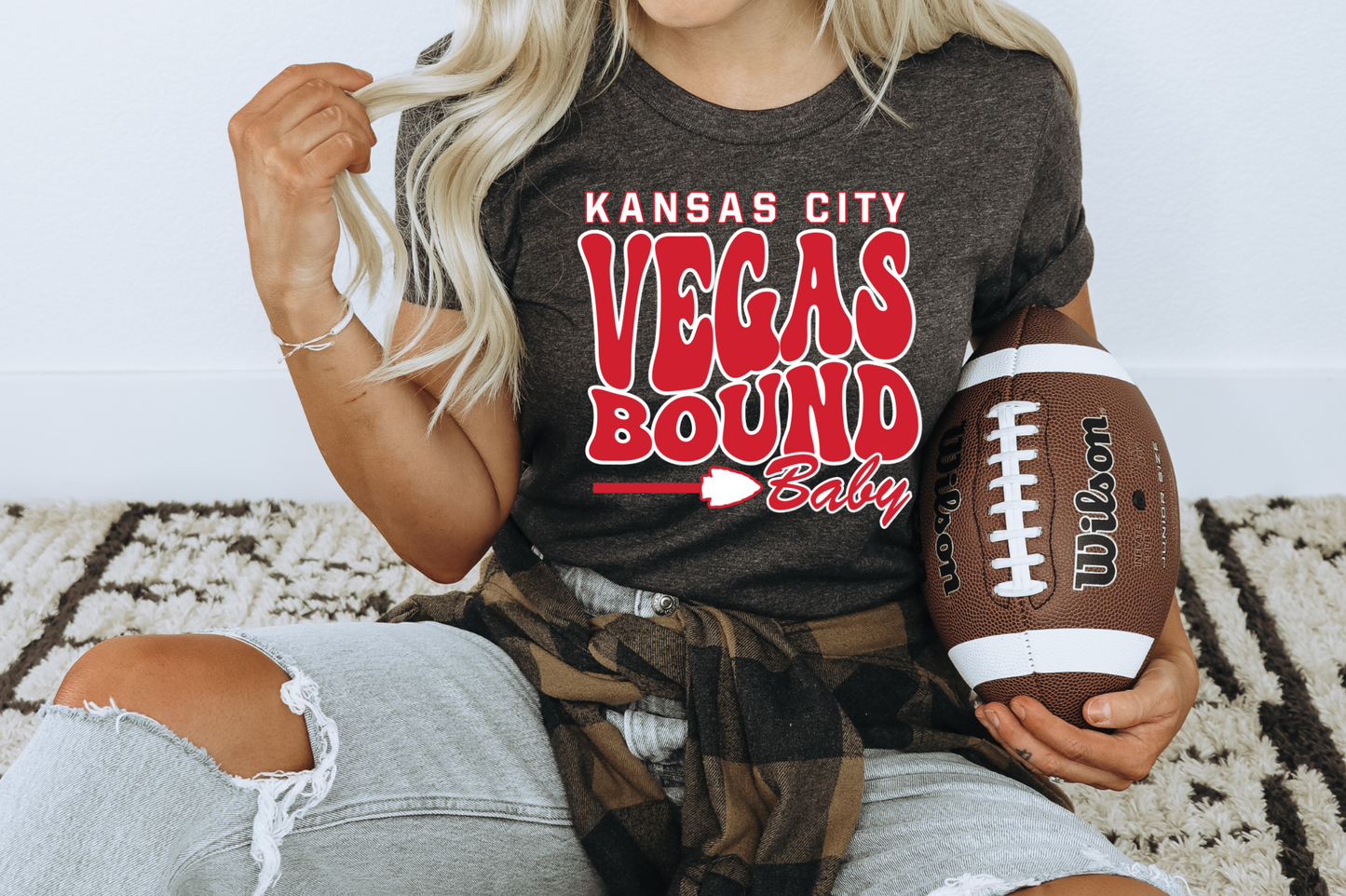 vegas bound baby red white