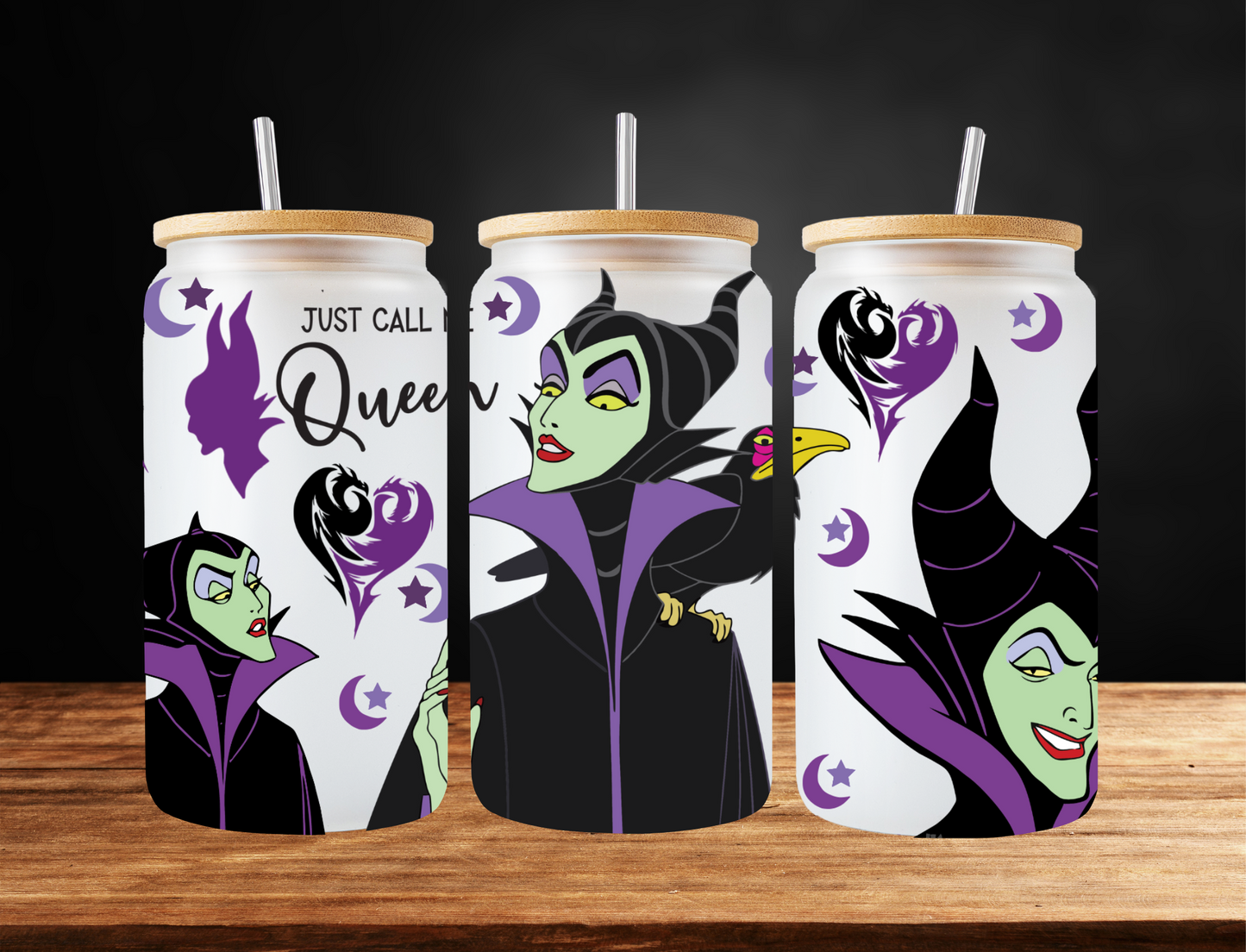Just call me queen, Maleficent - UV Libby Wrap