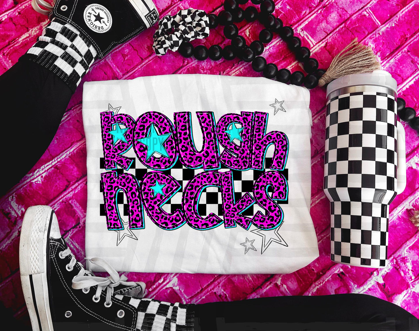 Roughnecks (pink neon leopard)