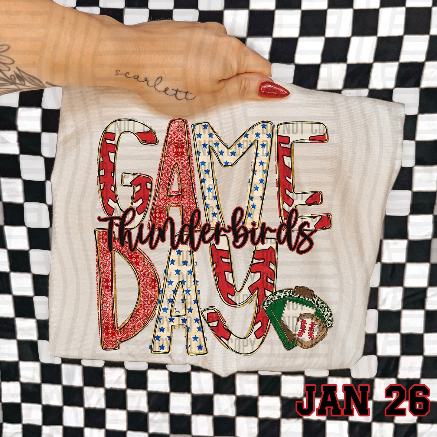 BASEBALL GAME DAY THUNDERBIRDS