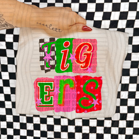 TIGERS RED & GREEN CHECKERS