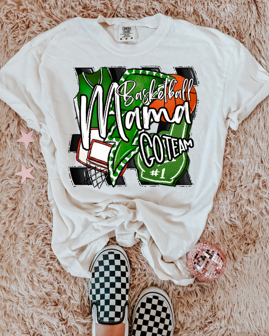Basketball Mama Go Team (green)