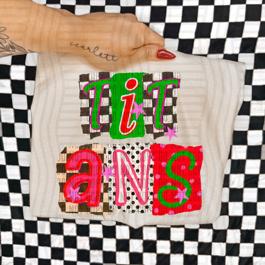 TITANS RED & GREEN CHECKERS
