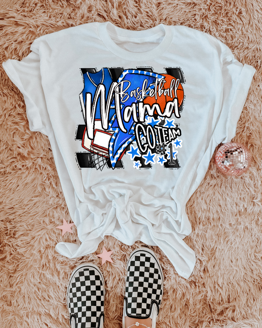 Basketball Mama Go Team (blue/stars)