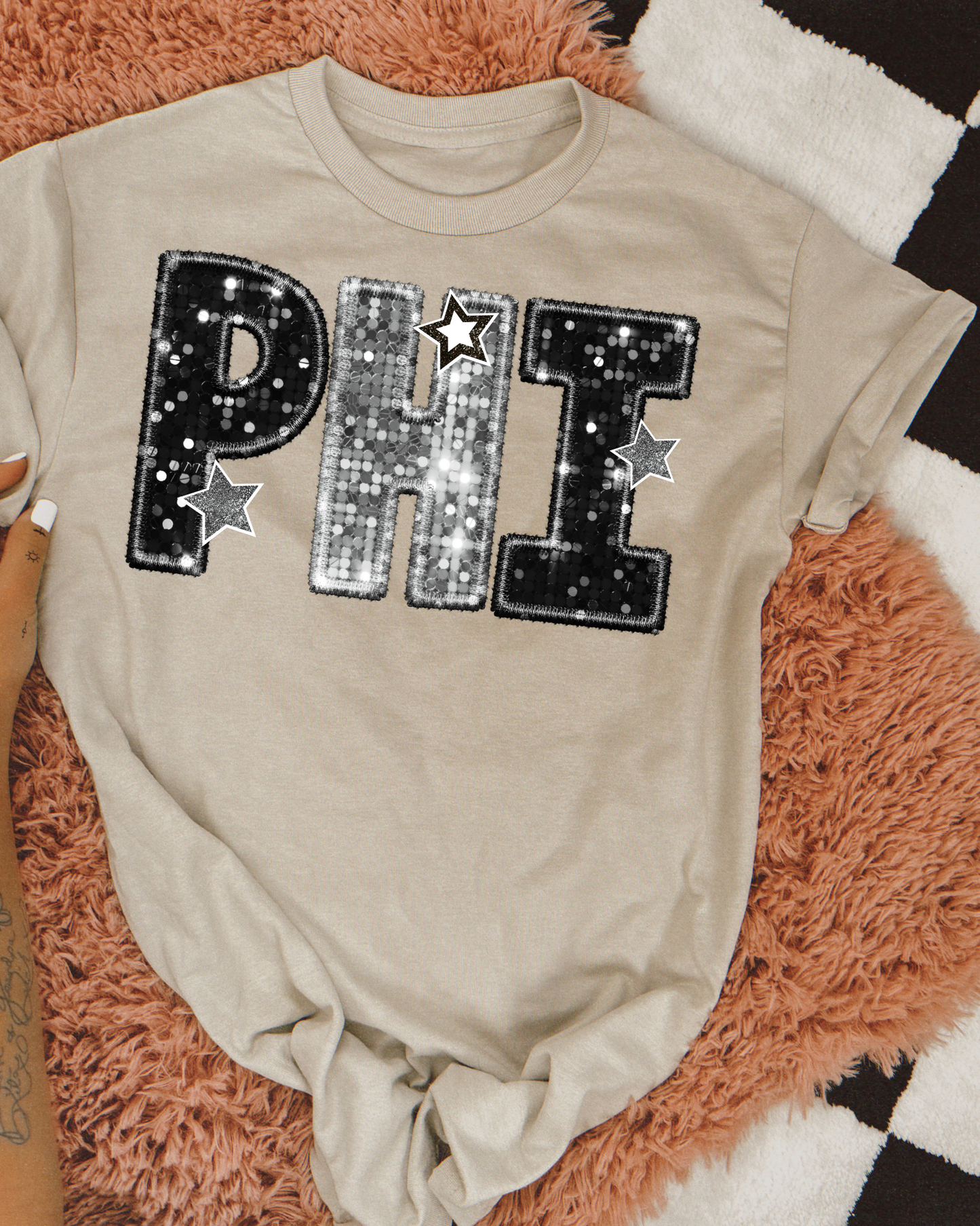 Philadelphia Black And Silver Glitter