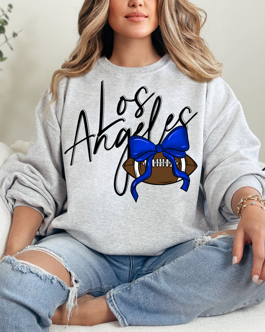 Los Angeles Football With Bow