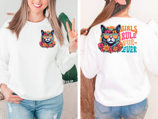 Girls rule fur ever - back