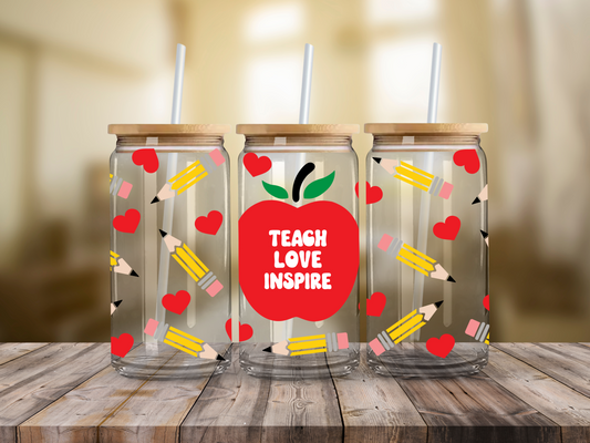 Teach Love Inspire Apple - UV Libby Wrap