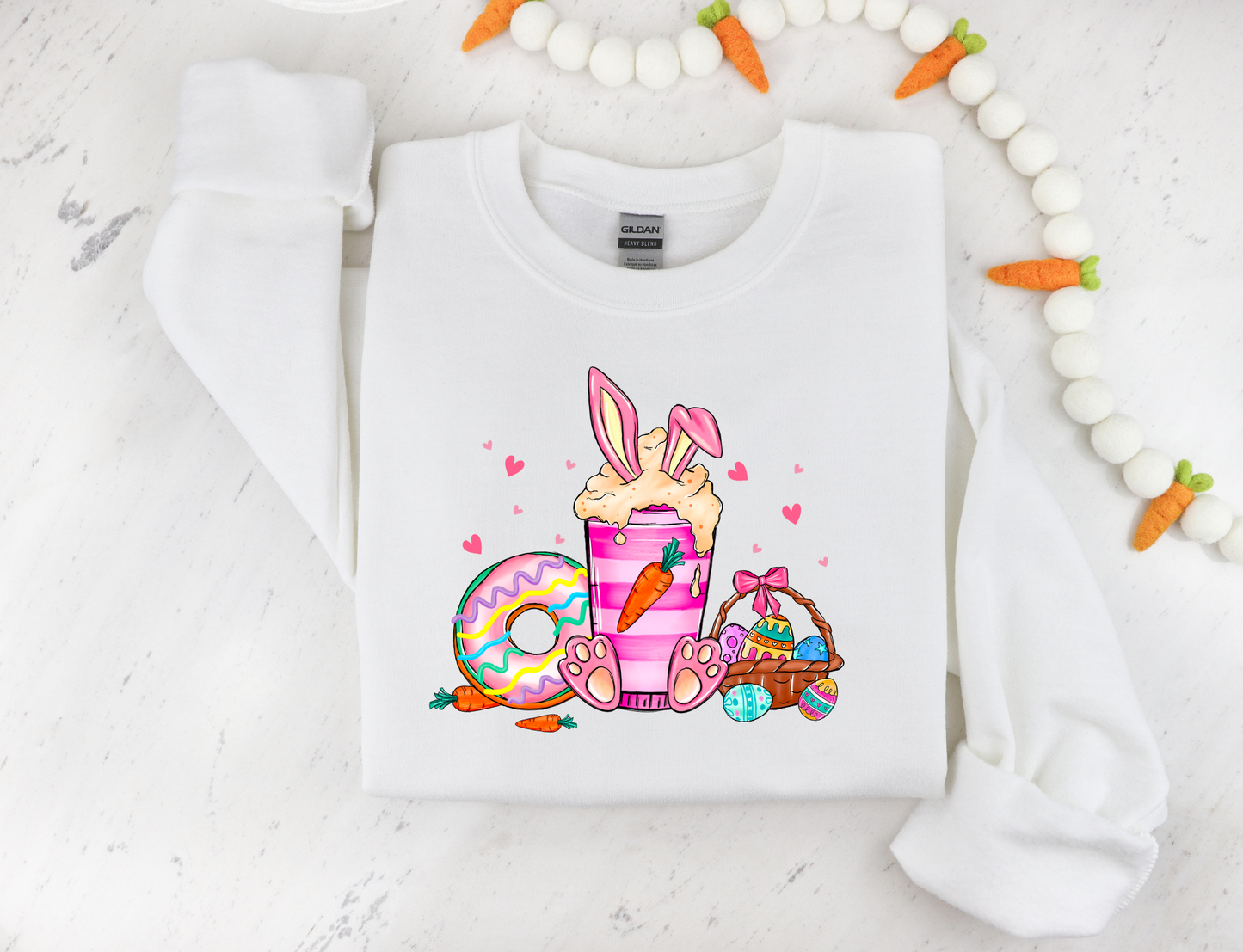 Easter basket & coffee