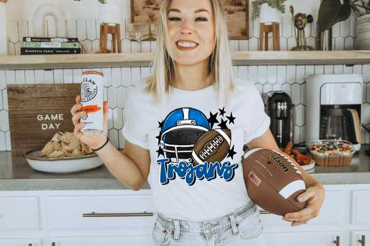 Trojans with helmet-blue