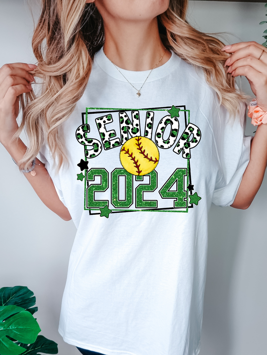 Senior 2024 - green with softball