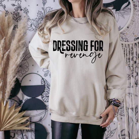 Dressing For Revenge BLACK- DTF Transfer