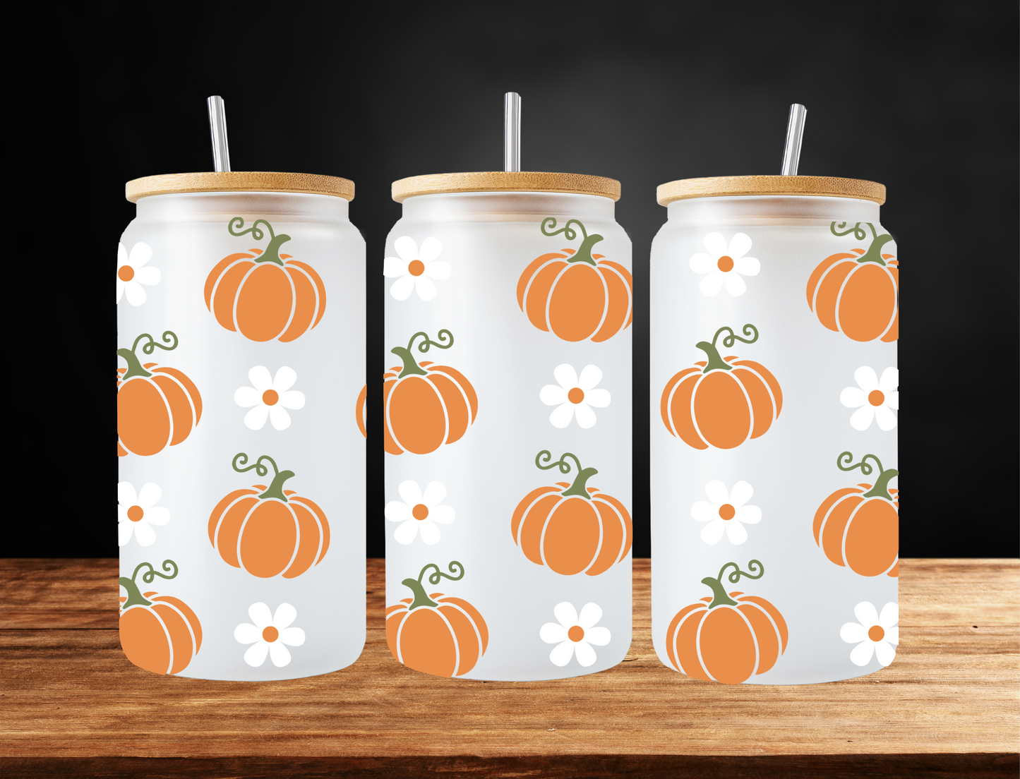 Pumpkins and daisies, small - UV Libby Wrap