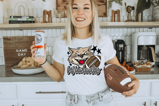 Grey Wildcats Mascot Football
