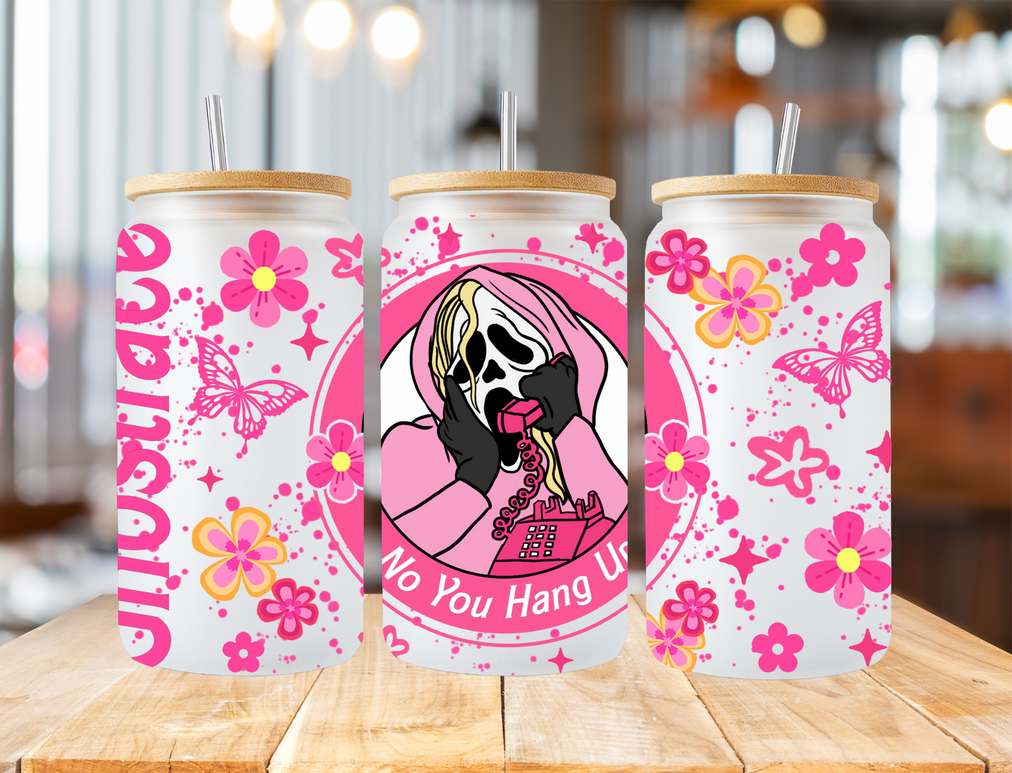 No you hang up, Ghostface Barbie - UV Libby Wrap