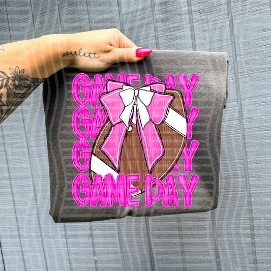 Game Day Football Pink