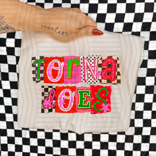 TORNADOES RED & GREEN CHECKERS