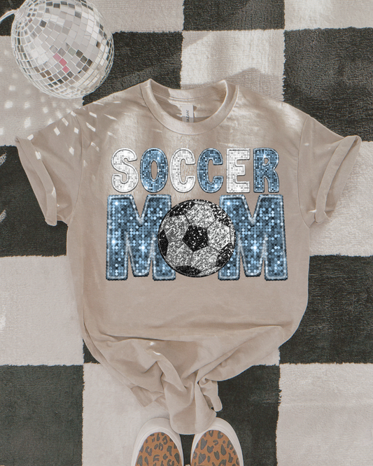 Soccer Mom Silver And Light Blue