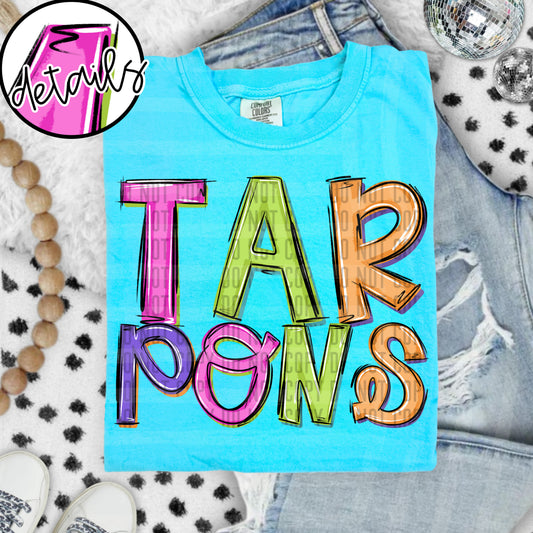 DOODLE COLORFUL TARPONS
