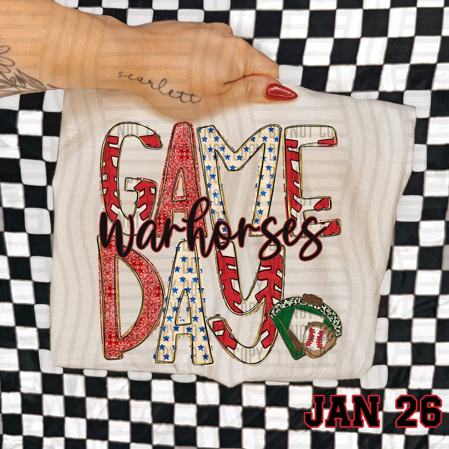 BASEBALL GAME DAY WARHORSES