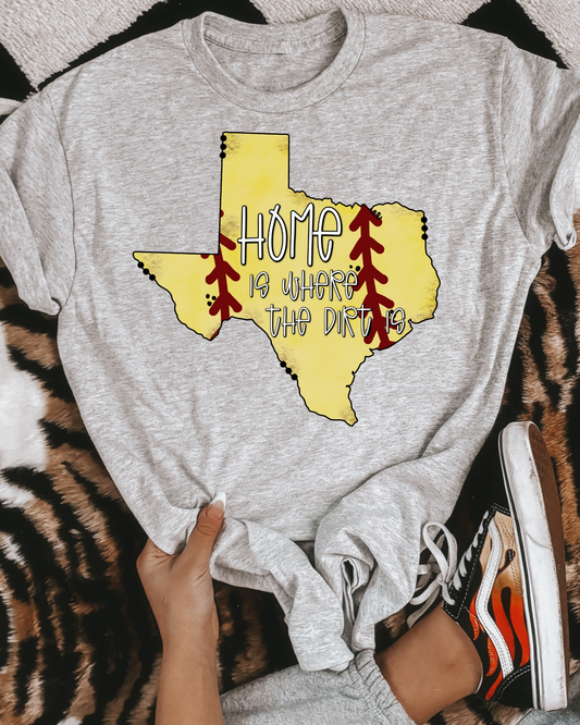 Texas Home Is Where The Dirt Is Baseball