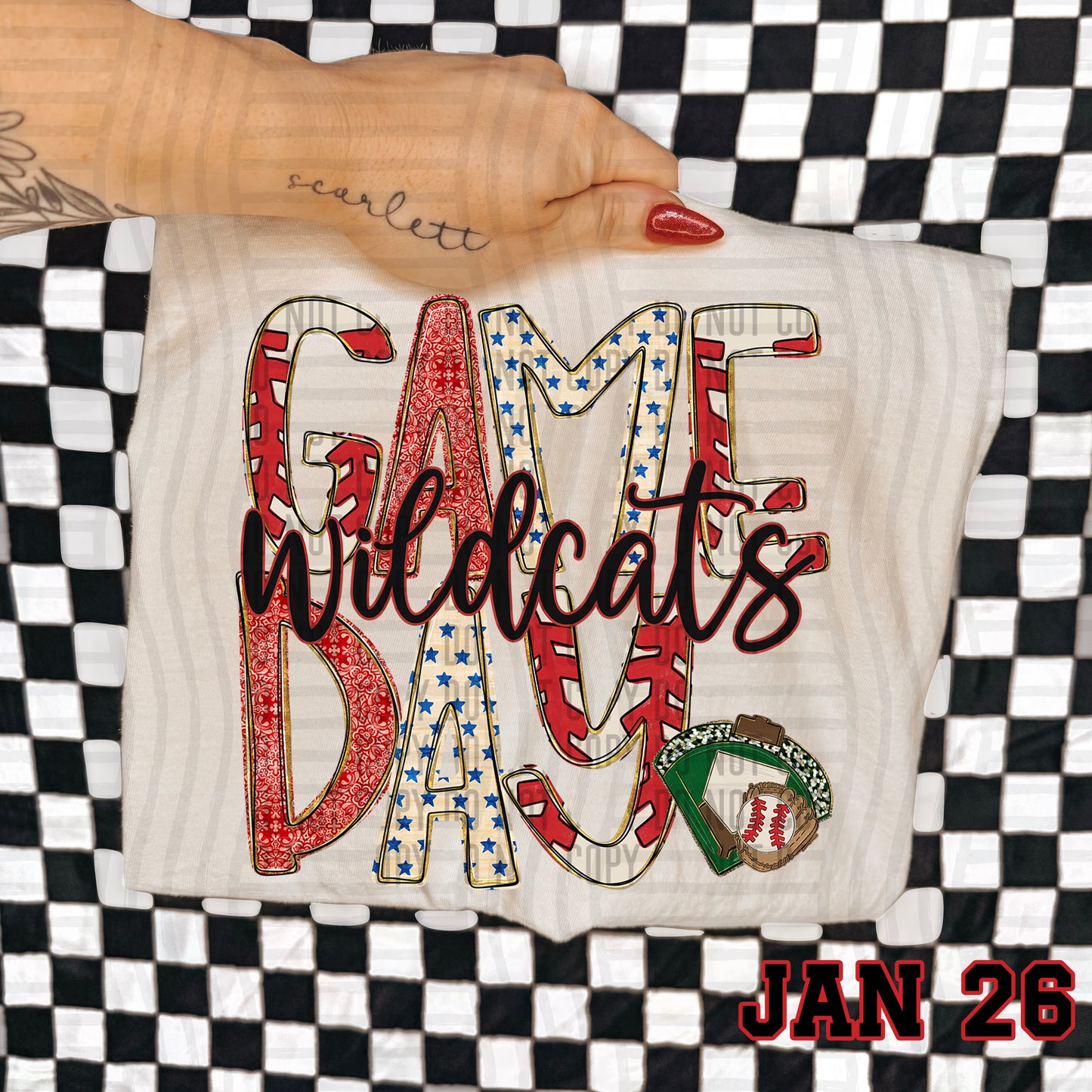 BASEBALL GAME DAY WILDCATS