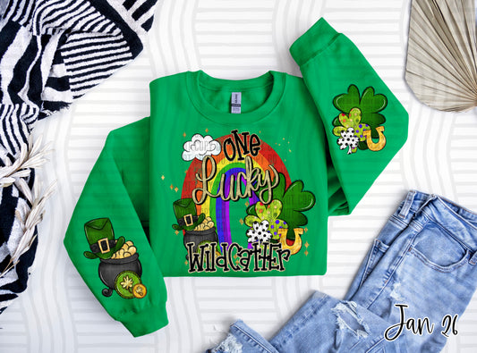 ST. PATRICK'S DAY ONE LUCKY WILDCATTER (CHEST ONLY)