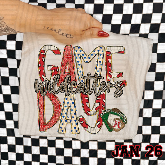 BASEBALL GAME DAY CHEETAH WILDCATTERS