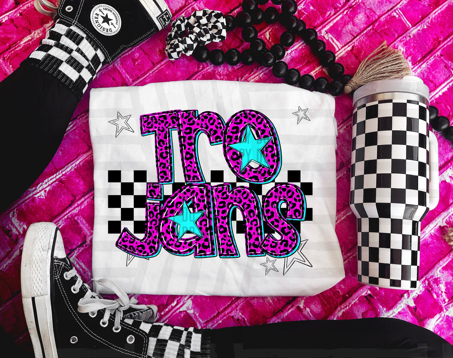 Trojans (pink neon leopard)